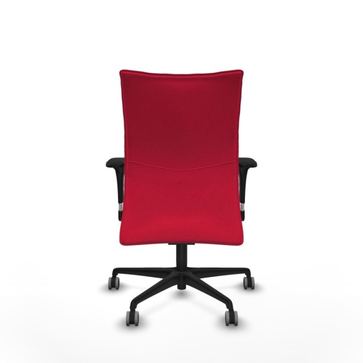 Albacete confidente sincro bali rojo brazos 1D base nailon ruedas 65mm engomadas