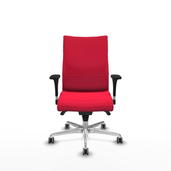 Albacete confidente sincro bali rojo brazos 1D base aluminio ruedas 65mm engomadas