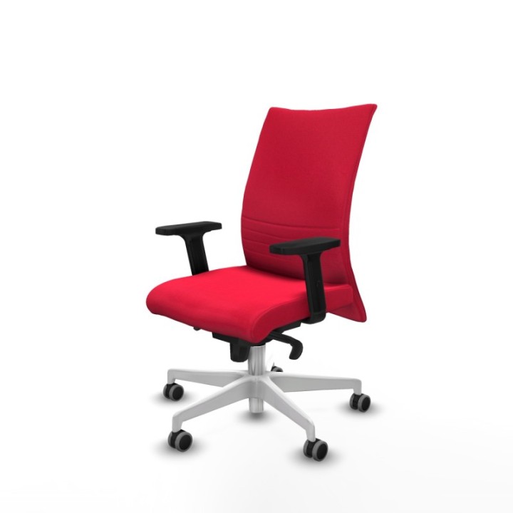 Albacete confidente sincro bali rojo brazos 2D base blanca ruedas 65mm engomadas