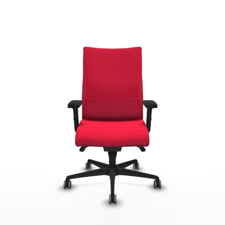 Albacete confidente sincro bali rojo brazos 2D base nailon ruedas 65mm engomadas