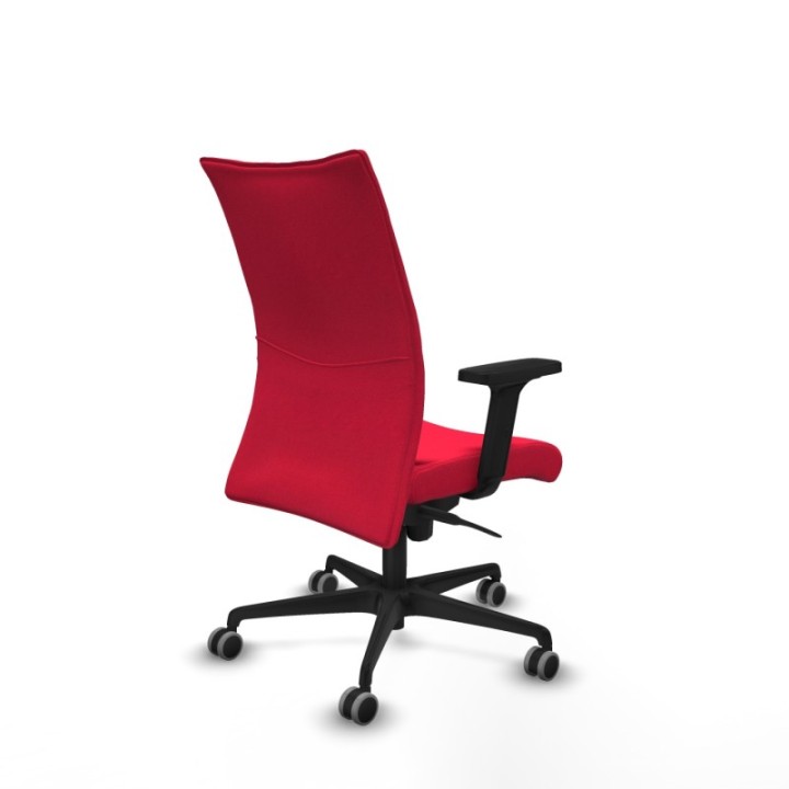 Albacete confidente sincro bali rojo brazos 2D base nailon ruedas 65mm engomadas