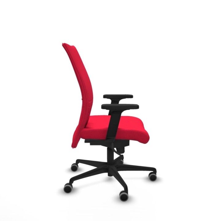 Albacete confidente sincro bali rojo brazos 2D base nailon ruedas 65mm engomadas