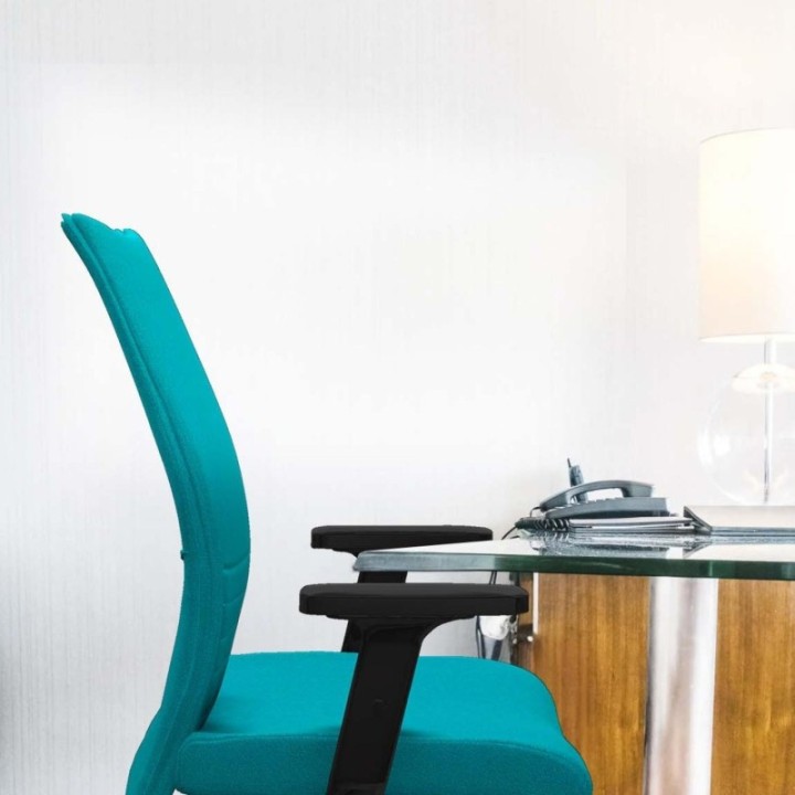 Albacete confidente sincro bali rojo brazos 2D base nailon ruedas 65mm engomadas