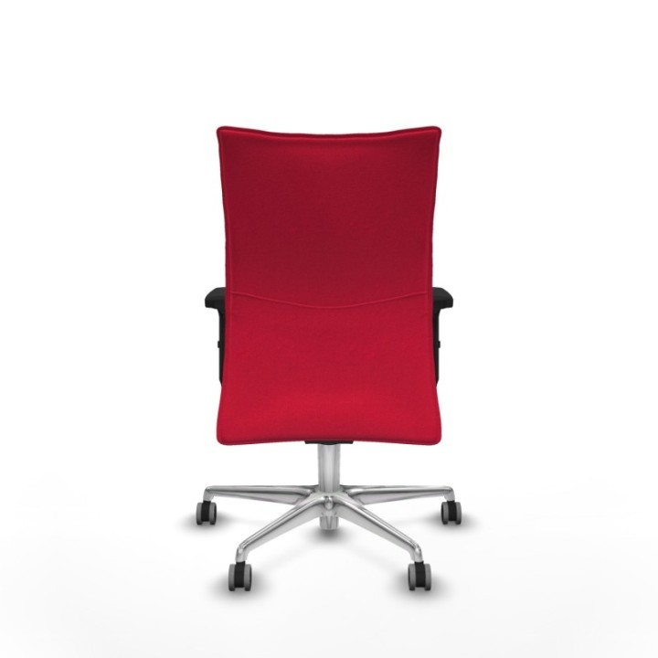 Albacete confidente sincro bali rojo brazos 2D base aluminio ruedas 65mm engomadas