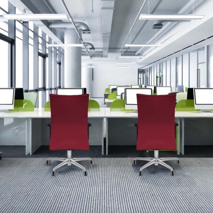 Albacete confidente sincro bali rojo brazos 2D base aluminio ruedas 65mm engomadas