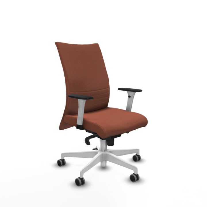 Albacete confidente sincro bali marrón brazos 1D blancos base blanca ruedas 65mm engomadas