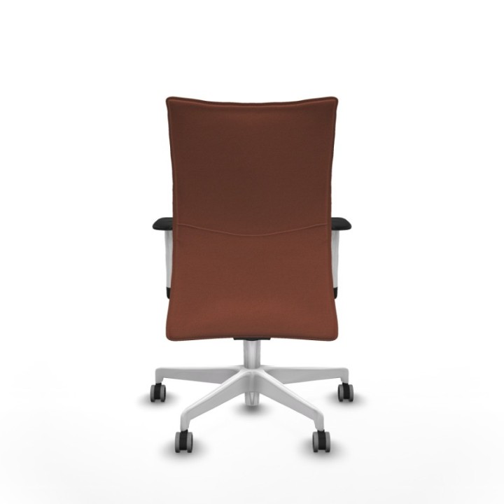 Albacete confidente sincro bali marrón brazos 1D blancos base blanca ruedas 65mm engomadas