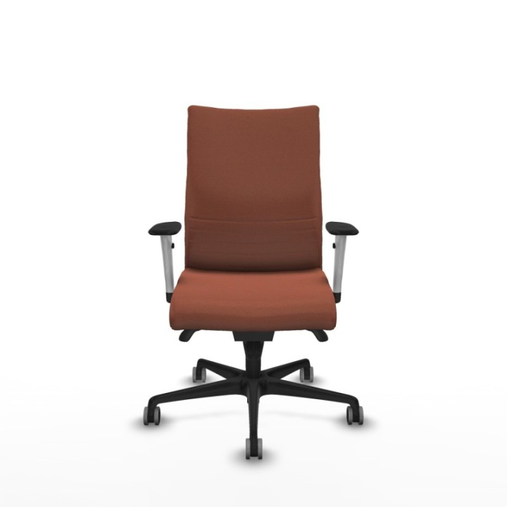 Albacete confidente sincro bali marrón brazos 1D blancos base nailon ruedas 65mm engomadas