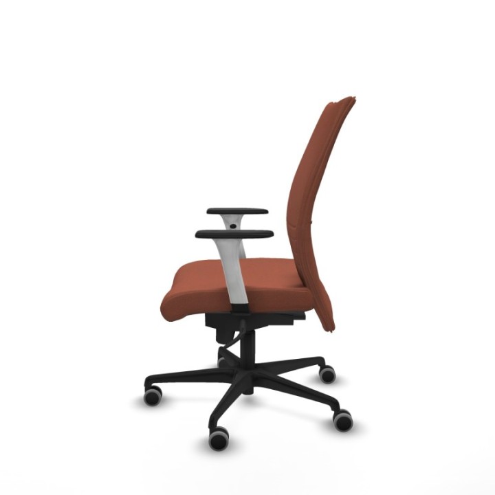 Albacete confidente sincro bali marrón brazos 1D blancos base nailon ruedas 65mm engomadas