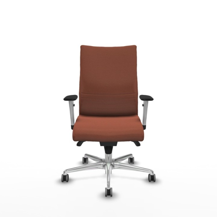 Albacete confidente sincro bali marrón brazos 1D blancos base aluminio ruedas 65mm engomadas