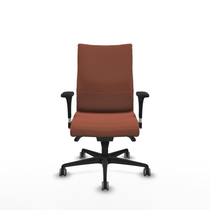 Albacete confidente sincro bali marrón brazos 1D base nailon ruedas 65mm engomadas