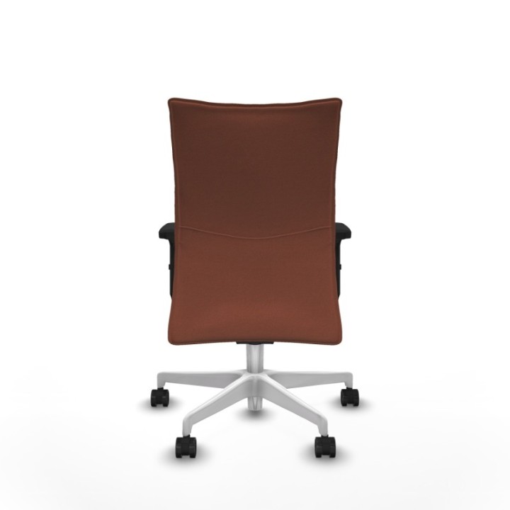 Albacete confidente sincro bali marrón brazos 2D base blanca ruedas 65 mm nailon