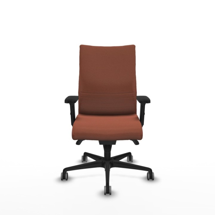 Albacete confidente sincro bali marrón brazos 2D base nailon ruedas 65mm engomadas