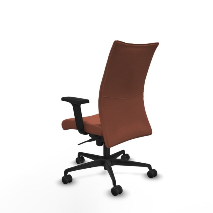 Albacete confidente sincro bali marrón brazos 2D base nailon ruedas 65 mm nailon