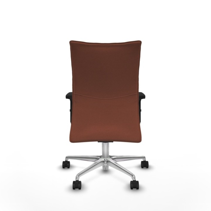 Albacete confidente sincro bali marrón brazos 2D base aluminio ruedas 65 mm nailon