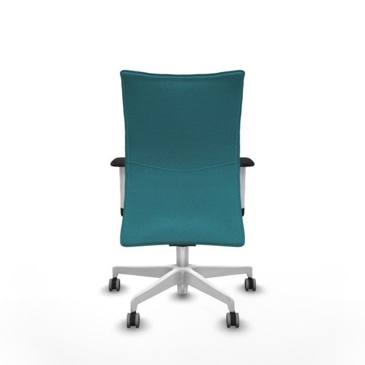 Albacete confidente sincro bali turquesa brazos 1D blancos base blanca ruedas 65mm engomadas