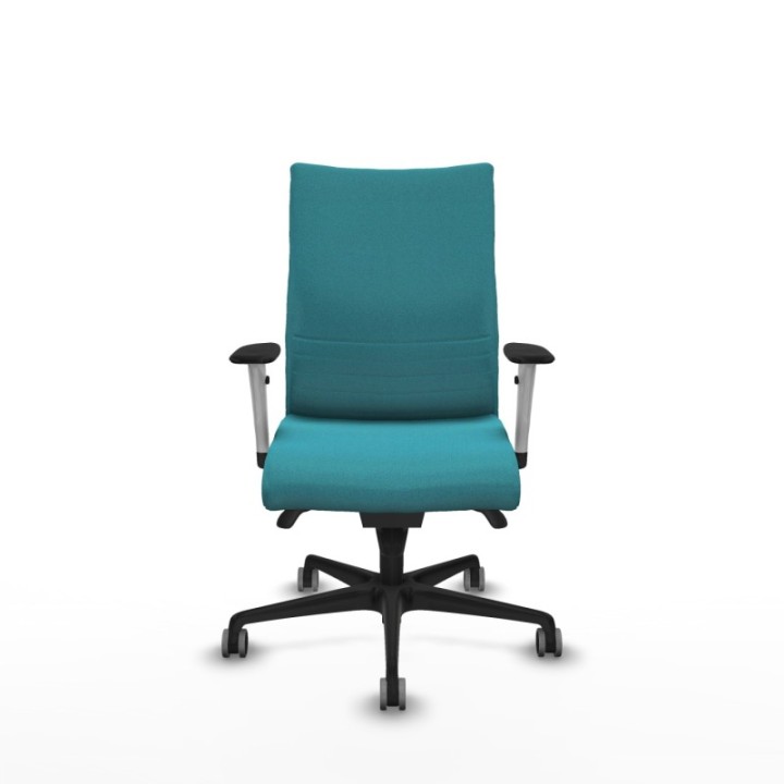 Albacete confidente sincro bali turquesa brazos 1D blancos base nailon ruedas 65mm engomadas