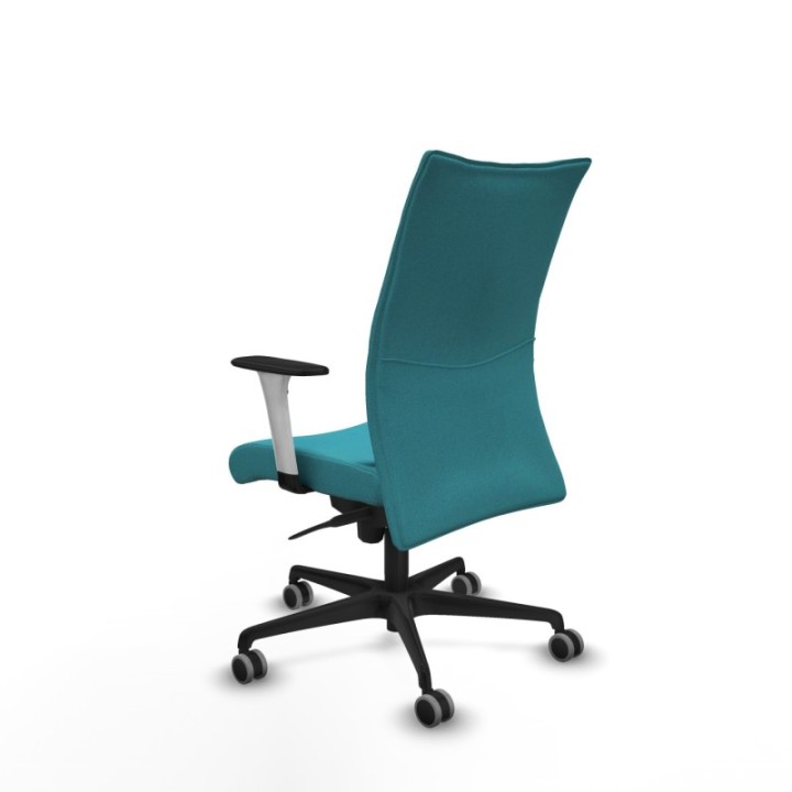 Albacete confidente sincro bali turquesa brazos 1D blancos base nailon ruedas 65mm engomadas