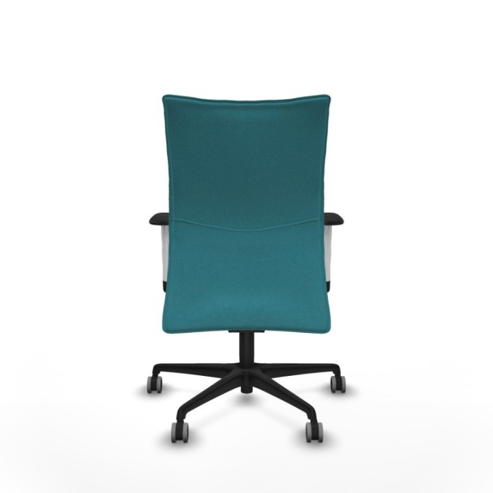 Albacete confidente sincro bali turquesa brazos 1D blancos base nailon ruedas 65mm engomadas