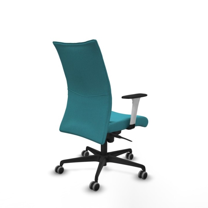 Albacete confidente sincro bali turquesa brazos 1D blancos base nailon ruedas 65mm engomadas