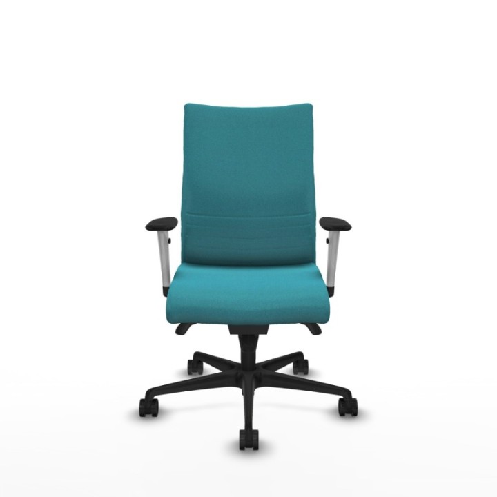 Albacete confidente sincro bali turquesa brazos 1D blancos base nailon ruedas 65 mm nailon