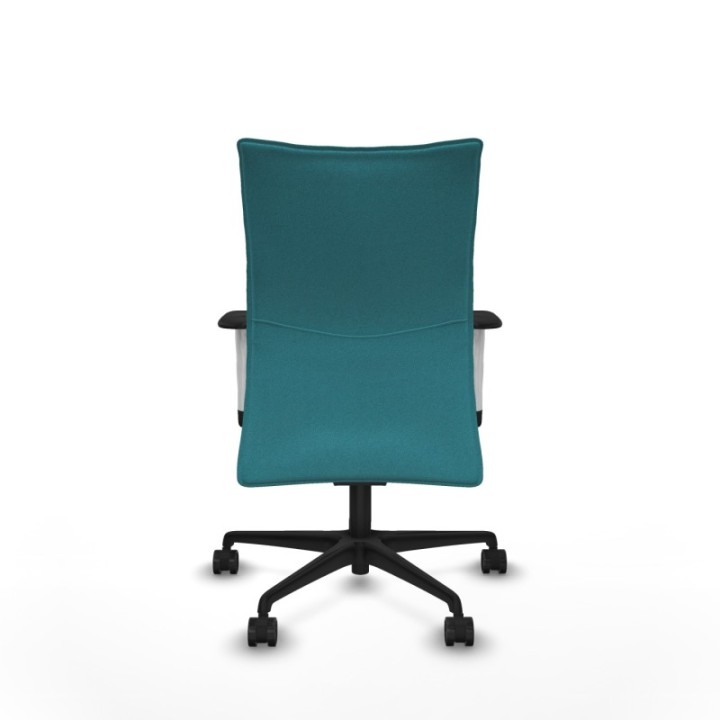 Albacete confidente sincro bali turquesa brazos 1D blancos base nailon ruedas 65 mm nailon