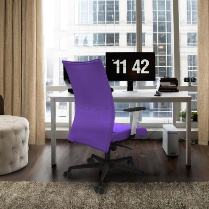 Albacete confidente sincro bali turquesa brazos 1D blancos base nailon ruedas 65 mm nailon