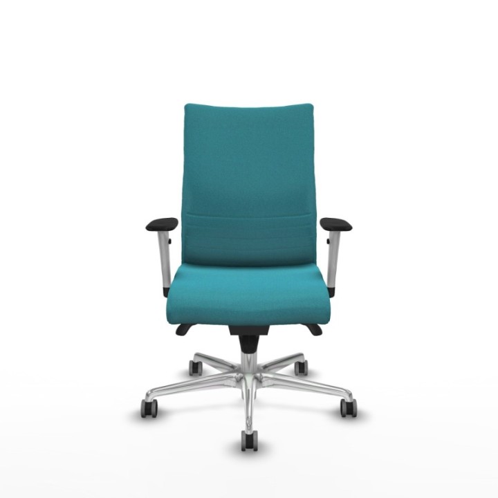 Albacete confidente sincro bali turquesa brazos 1D blancos base aluminio ruedas 65mm engomadas