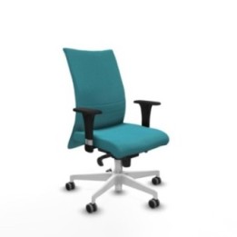 Albacete confidente sincro bali turquesa brazos 1D base blanca ruedas 65mm engomadas