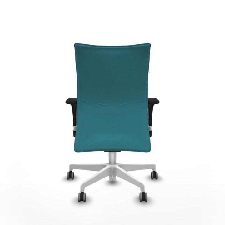 Albacete confidente sincro bali turquesa brazos 1D base blanca ruedas 65mm engomadas