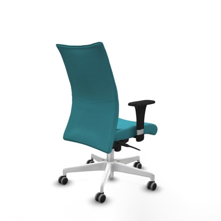 Albacete confidente sincro bali turquesa brazos 1D base blanca ruedas 65mm engomadas