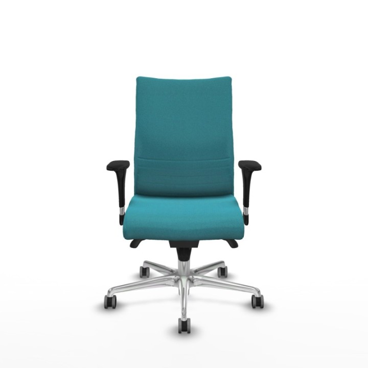 Albacete confidente sincro bali turquesa brazos 1D base aluminio ruedas 65mm engomadas