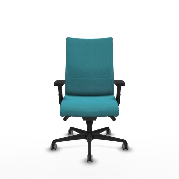 Albacete confidente sincro bali turquesa brazos 2D base nailon ruedas 65mm engomadas