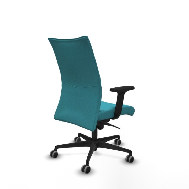 Albacete confidente sincro bali turquesa brazos 2D base nailon ruedas 65mm engomadas