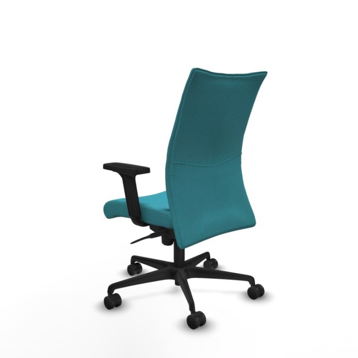 Albacete confidente sincro bali turquesa brazos 2D base nailon ruedas 65 mm nailon