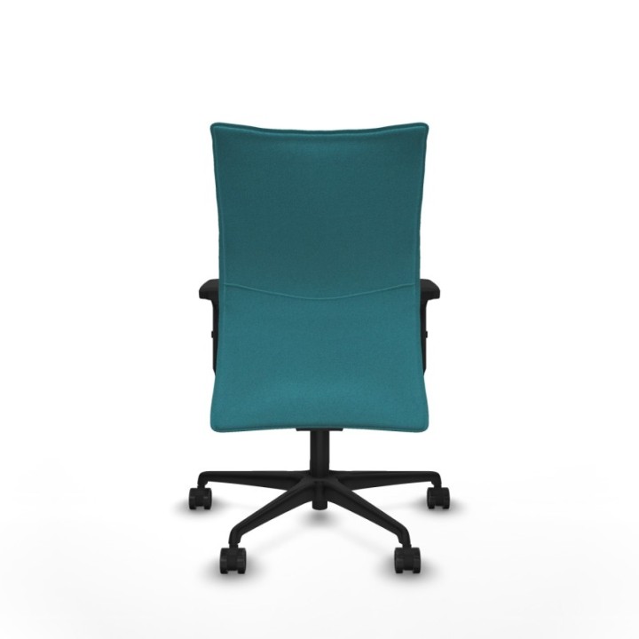 Albacete confidente sincro bali turquesa brazos 2D base nailon ruedas 65 mm nailon