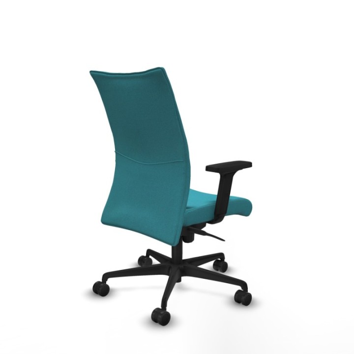 Albacete confidente sincro bali turquesa brazos 2D base nailon ruedas 65 mm nailon