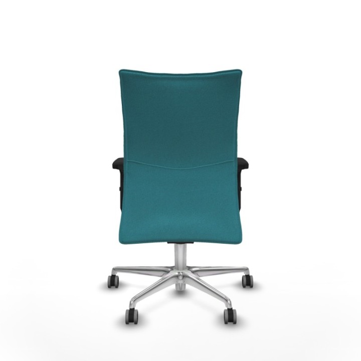 Albacete confidente sincro bali turquesa brazos 2D base aluminio ruedas 65mm engomadas