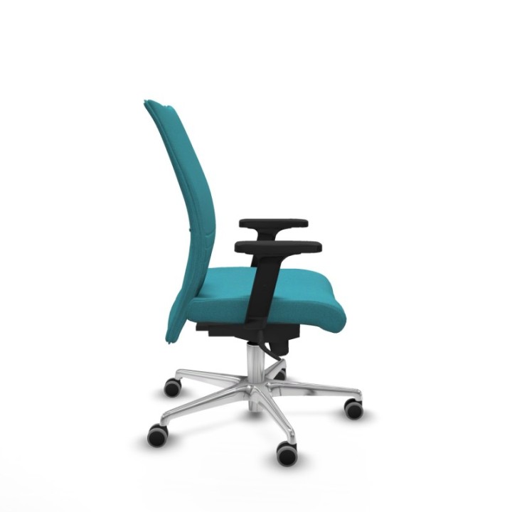 Albacete confidente sincro bali turquesa brazos 2D base aluminio ruedas 65mm engomadas