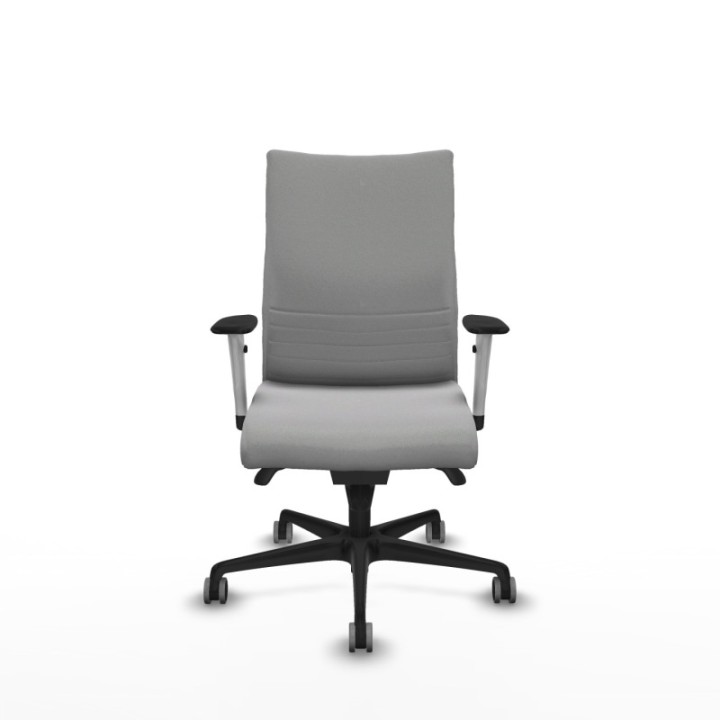 Albacete confidente sincro bali gris claro brazos 1D blancos base nailon ruedas 65mm engomadas