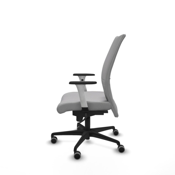 Albacete confidente sincro bali gris claro brazos 1D blancos base nailon ruedas 65mm engomadas