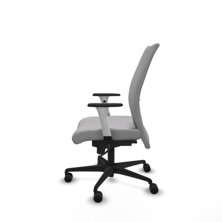 Albacete confidente sincro bali gris claro brazos 1D blancos base nailon ruedas 65 mm nailon