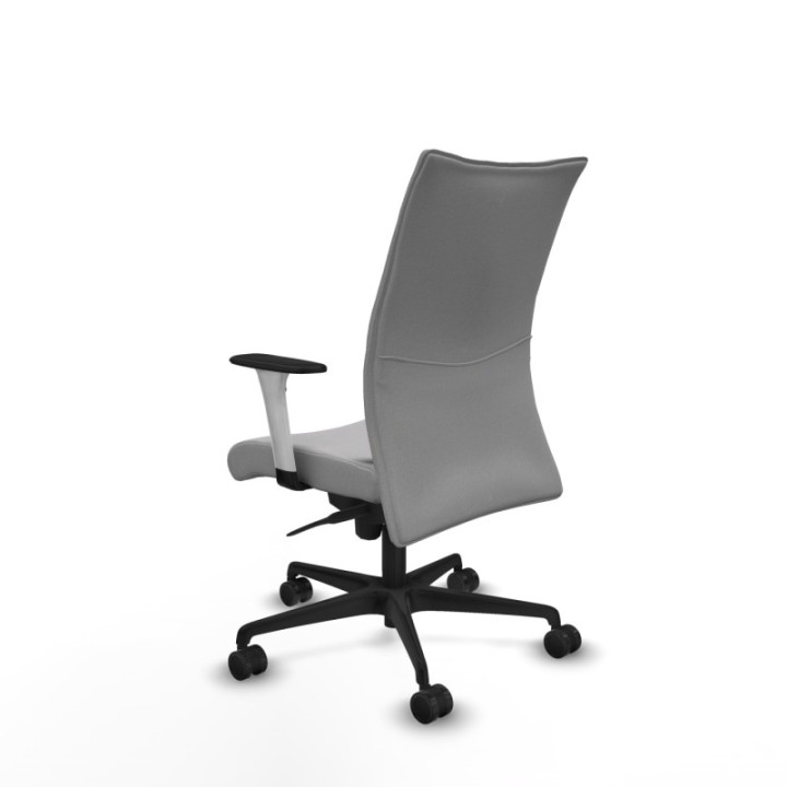 Albacete confidente sincro bali gris claro brazos 1D blancos base nailon ruedas 65 mm nailon