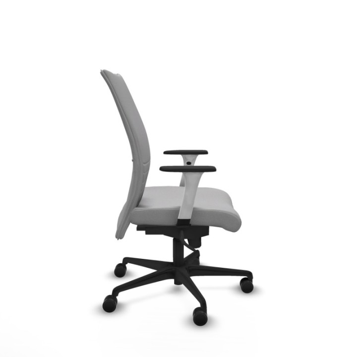 Albacete confidente sincro bali gris claro brazos 1D blancos base nailon ruedas 65 mm nailon