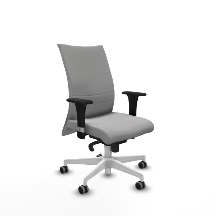 Albacete confidente sincro bali gris claro brazos 1D base blanca ruedas 65mm engomadas