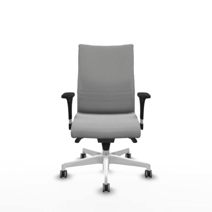 Albacete confidente sincro bali gris claro brazos 1D base blanca ruedas 65mm engomadas