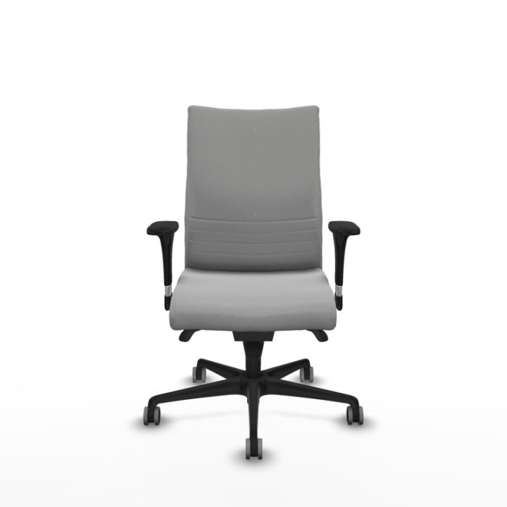 Albacete confidente sincro bali gris claro brazos 1D base nailon ruedas 65mm engomadas