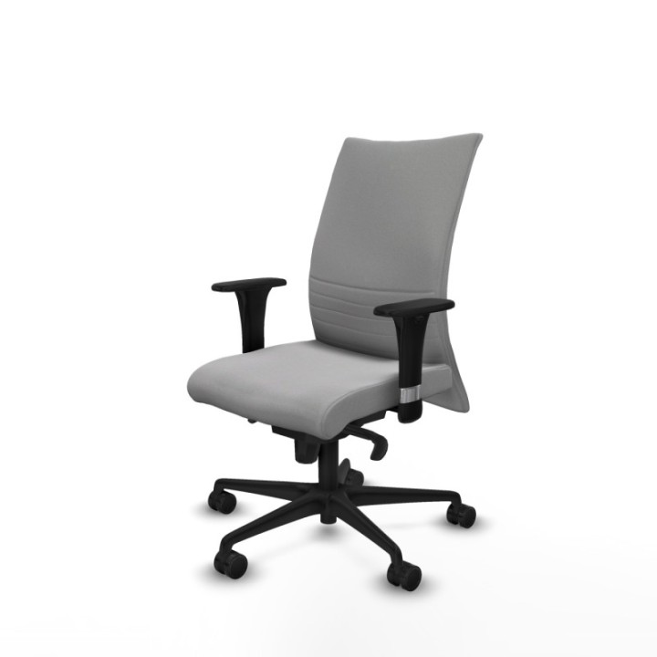 Albacete confidente sincro bali gris claro brazos 1D base nailon ruedas 65 mm nailon