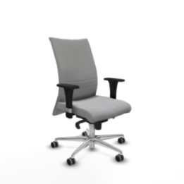 Albacete confidente sincro bali gris claro brazos 1D base aluminio ruedas 65mm engomadas