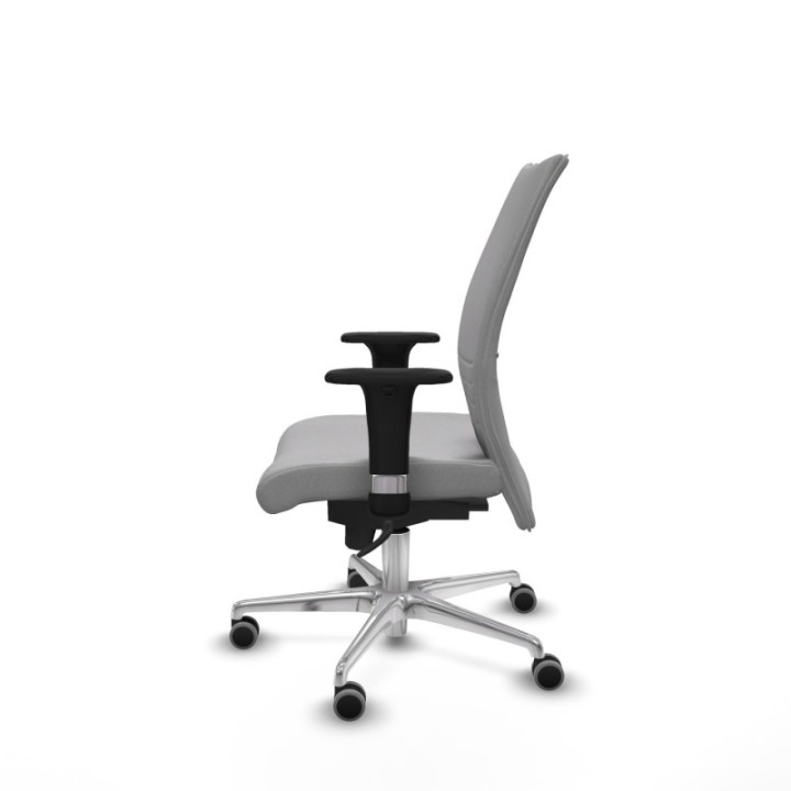 Albacete confidente sincro bali gris claro brazos 1D base aluminio ruedas 65mm engomadas